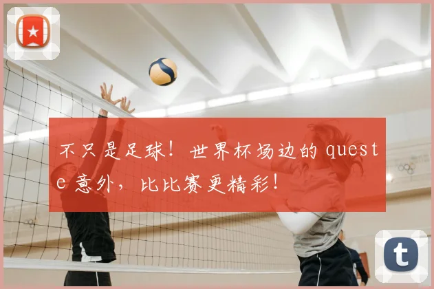 不只是足球！世界杯场边的 queste 意外，比比赛更精彩！