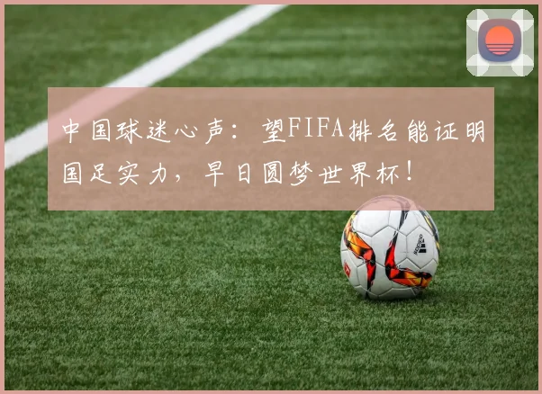 中国球迷心声：望FIFA排名能证明国足实力，早日圆梦世界杯！